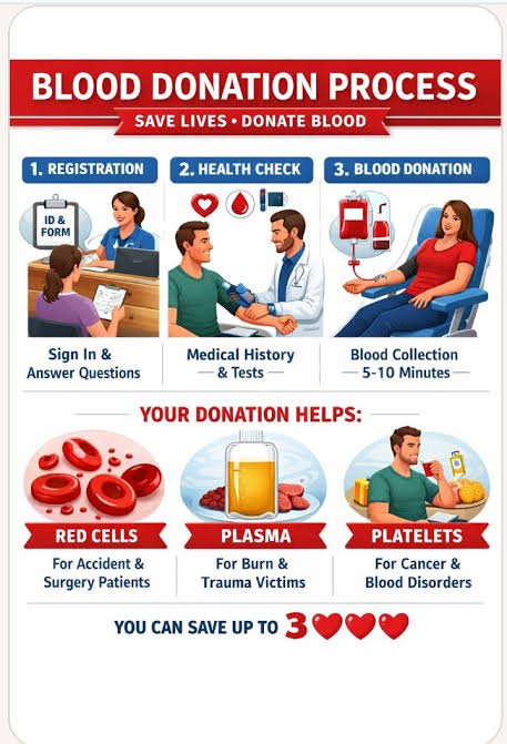 Blood donation process